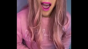 Update #10 (January 26, 2023) All in pink, feeling like a tattooed Barbie, I jerked off for you ?