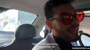 Jor Albarado begs his driver Hasan Shelby to plow his cock inside him
