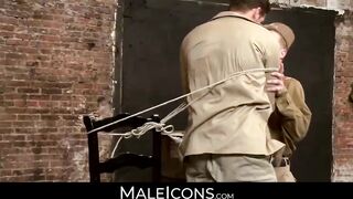 MaleIcons.com - Muscular prisoner Ty overpowers his twink captor Liam with a hard and