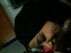arab girl suck a big black cock