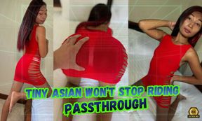 Tiny Asian Wont Stop Riding in VR [Passthrough]