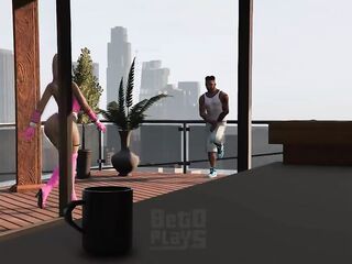 GTA 5 Franklin Hires Premium Lady in his Vinewood Mansion PART1