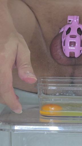 Sissy Kanisa Anal Training: Eggs Injection Anal Plugged and Cock Caged