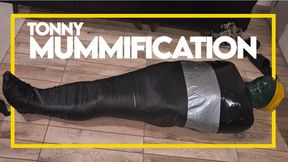 Tonny Tape Mummification! (1080p) Gay Bondage - Gay Domination - Mummified - Foof Fetish - Cum Shot - BDSM