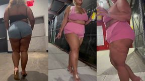 boricua mami - legs crossed - mini skirt - fat ass - bbw