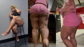 boricua mami - legs crossed - mini skirt - fat ass - bbw