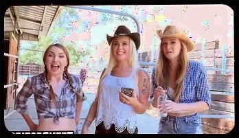 Wild Cowgirl Trio Rides Hard for Cowboy Pleasure