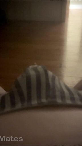 Boy Found His Stepdad's Self Video of His Soft Cock Premature Cumming Handsfree
