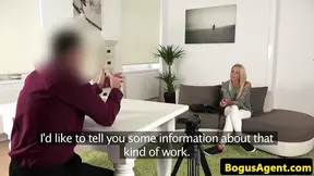 Casted euro doggystyled for office audition