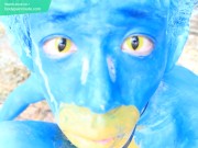 Pokemon Cute Boy / Body Paint / 19 Years Old Extreme Fetish Cosplay #1