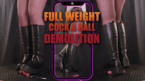 Cock and Balls Demolition in Urban Riding Boots (Vertical Version) - Tamystarly - Cock Balls Crush Trample, CBT, Bootjob, Trampling, Shoejob, Stomping