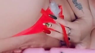 BIMBO BIMBO SKANK Cum filled Miss Clause SQUIRT ALERT  ONLYFANSDOTCOM/SEXIMILF