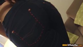 Lingerie busty babe gets fucked by BBC