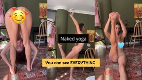 Your Goddess doing naked yoga routine