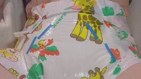 Wetting rearz safari diaper twice in chair