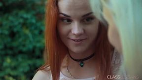 Intense lesbian sex with pussy licking and wet fingering