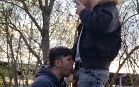 Gay Boys Smoke, Wank, Kiss and Suck Dick Outdoors