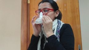 Just picking snot and blowing my nose for you.