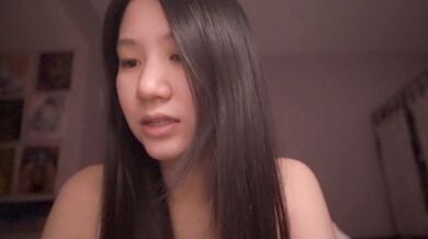 Asian girl reads Exodus 12 while good girl gets wet