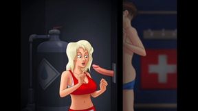 Summertime Saga Doctor Treatment and Cumshot
