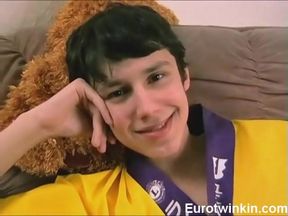 Slim Cutie Guilano Rubs His Cock