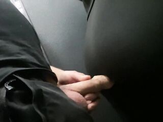 I Drilled Playful Stranger With Massive Booty In Ebony Leggings On The Staircase And Cum In Her Throat