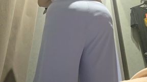 The Tightest Fit: Nicoletta’s Struggles in the Changing Room 1080HD