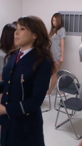 JAV Anal Sex in the Police Station Fucking the Asses of Bad Japanese Teens
