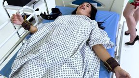 Latex Medical Play: Latina in Restraints, Gagged and Made to Orgasm (hd + Bts)