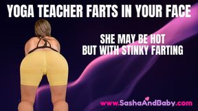 Yoga Teacher Farting In Your Face During Class - Fart Fetish - Sniffing Farts - Stinky Fart