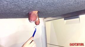 Mistress Shaves Her Slaves Balls On The Milking Board Easycbtgirl - Verified Amateurs