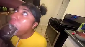 Thirsty Stepsis Seduces Me; Ebony Slut Gives Insane Blowjob & Craves More