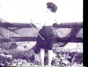 Vintage wild blonde striptease