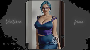 AI: Vibrant blue hair and dark glasses DOMINATRIX - Part 16 - Waifu Models #003