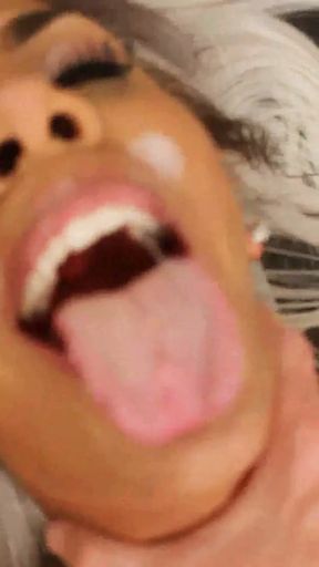 Lexxxi Diamond RedBone SPERM SWALLOWER Amazon Gangbang Lady Sperm Drain Bukkake Blasted by Nasty White Dicks N Balls   Clip 2