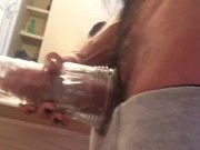 Fucking My Clear And Shiny Fleshlight