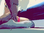 SLUT HUNGRY FOR COCK AT WAREHOUSE