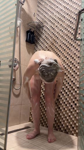 Fun in the Hotel Shower