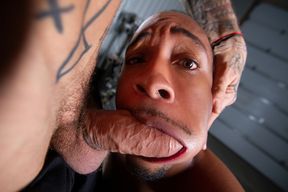 Garage interracial sex with Bo Sinn and Trent King