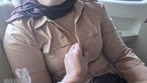 Hijab student (18+) Fucks in a Car to Upgrade Her Cellphone - Minokiiko