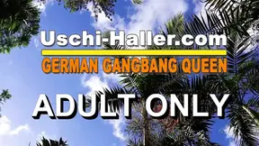 German MILF Uschi Haller gets mouthful in adult movie theater
