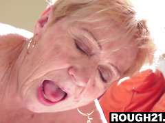 Monique Woods and grandma Malya lap each others wet twats