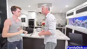 Stepdad Teaches Nasty Young How To Wrestle And Gets Hot