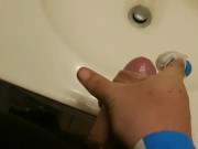 Jerking my thick uncut cock compilation