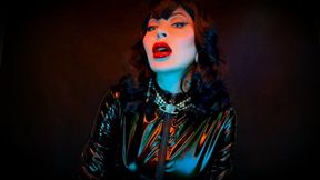 Red Lips Worship: Cum on Your Knees - LIP FETISH, LIPSTICK FETISH, LIP GLOSS , POV , MAKEUP , PVC