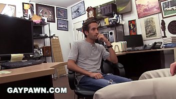 GAYPAWN - Dude moans like a lady while getting fucked in a pawn shop