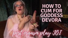 How to Cum to Please Goddess Devora: Post Orgasm Pain JOI with Financial Punishment ft OctoGoddess MiLF Domme wmv Version