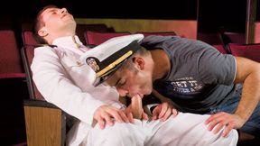 Josh Weston is the real star of this navy-themed threesome
