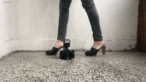 CRUSHING BOYFRIEND’S CAMERA IN CHUNKY HEELS - MP4 Mobile Version
