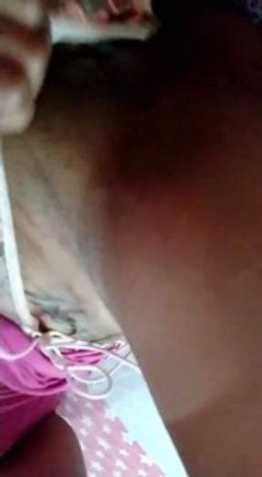 I touch my delicious pussy while I talk on the phone with my stepfather